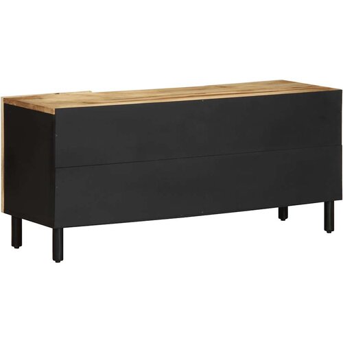  ormarić crni 105x33,5x46 cm Puno grubo drvo Mango Slike