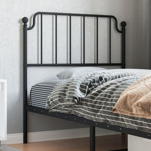 vidaXL Kovinsko posteljno vzglavje črno 90 cm Cene