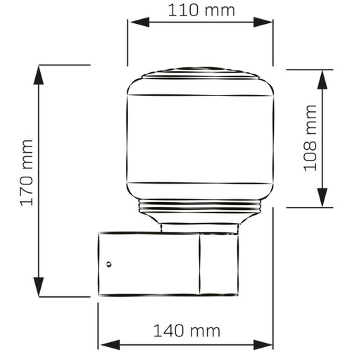  Spolja&amp;scaron;nja zidna lampa MADRID 1xE27/12W/230V IP44 crna Slike