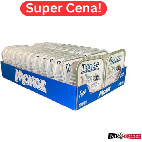 Monge Monoproteinska Pašteta za pse sa ukusom jagnjetine 24x150gr Cene