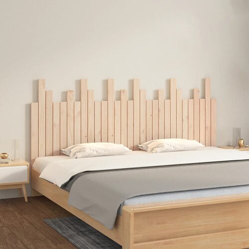 vidaXL Stensko posteljno vzglavje 185x3x80 cm trdna borovina Cene