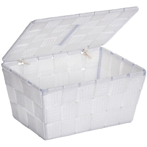 Adria Košarica za pohranu s poklopcem (14 x 19 x 10 cm, Bijele boje) Cijene