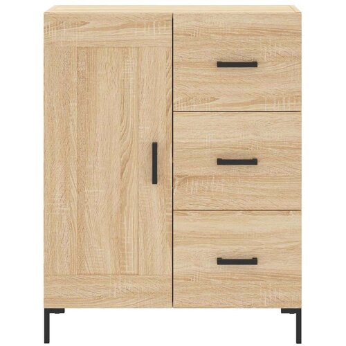 vidaXL Visoka komoda hrasta sonome 69 5x34x180cm od konstruiranog drva Cijene