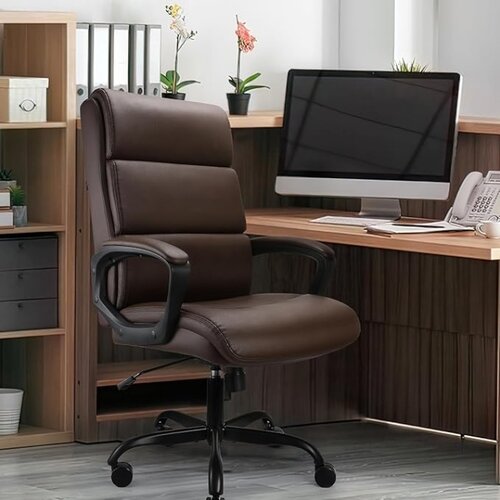 Arti Proizvod sa nedostatkom - OUTLET - Kancelarijska fotelja 2196 Braon 650x720x1090(1190) mm ( 755-855 ) Slike