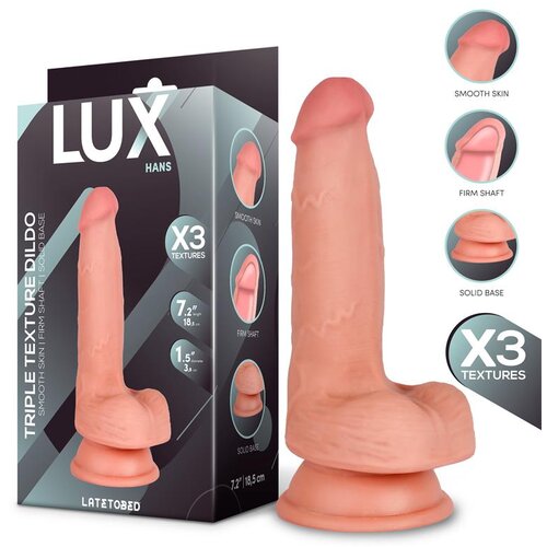 Lux Dildo Hans Triple Density With Balls 18,5 Cm Cene