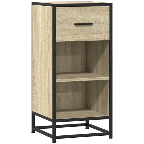 Maison Chic Komoda - Predalnik sonoma hrast 35,5x35x76 cm inženirski les in kovina, (21722774) Slike
