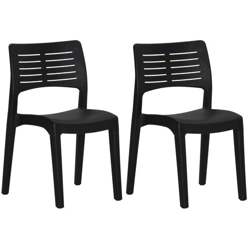 Maison Chic Vrtni Stoli - Stol za vrt 2 kosa antracit polipropilen JS489, (21877441) Slike