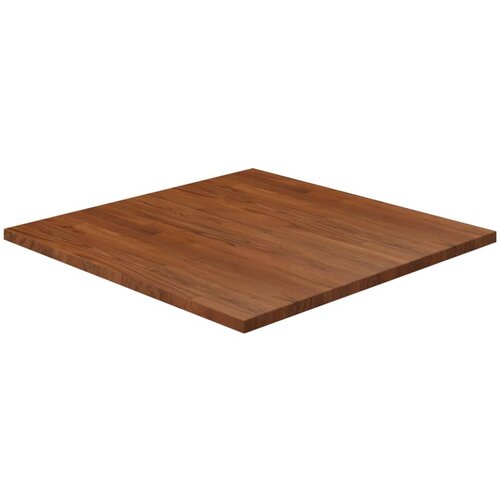 vidaXL Kvadratna mizna plošča temno rjava 80x80x2,5cm trdna hrastovina Cene