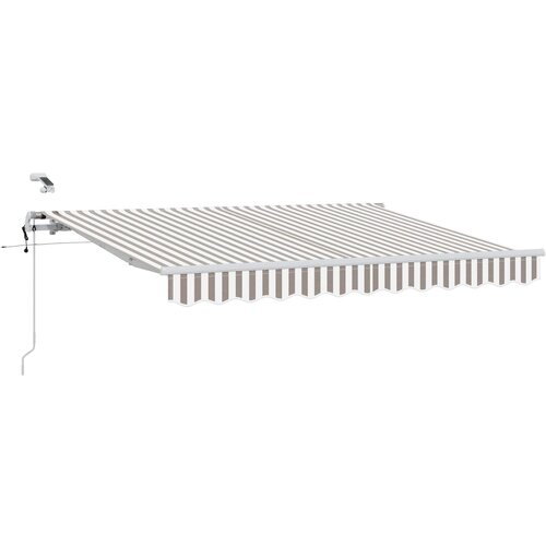  Povlačivi tende Svijetlo siva i bijela. 400 &amp;times; 300 cm Poliester Slike
