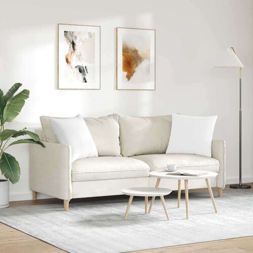 VidaXL jastučići za sofu 2 pcs bijelo 70 x 50 cm tkanina Slike