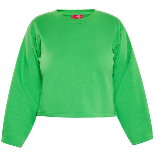swirly Sweater majica kivi zelena