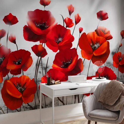 Foto tapeta - Poppies in the Moonlight 150x105 Cijene