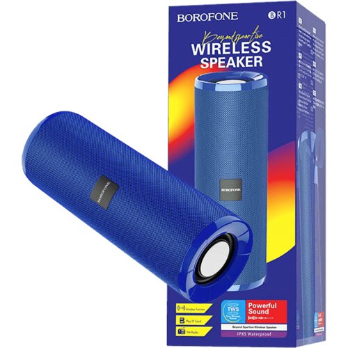 Borofone Bežični zvučnik BR1, 1200mAh, 3h, Plavi Cijene