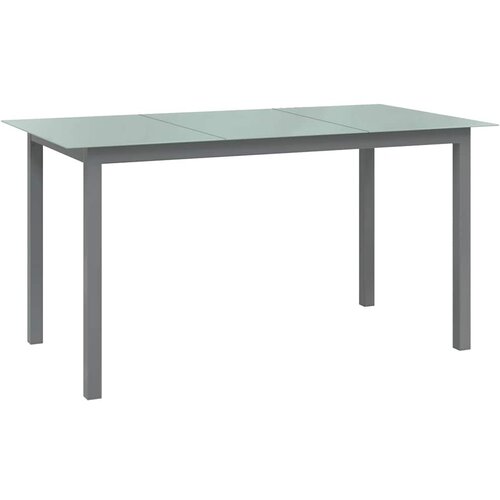  Vrtni stol svjetlosivi 150 x 90 x 74 cm od aluminija i stakla Cijene