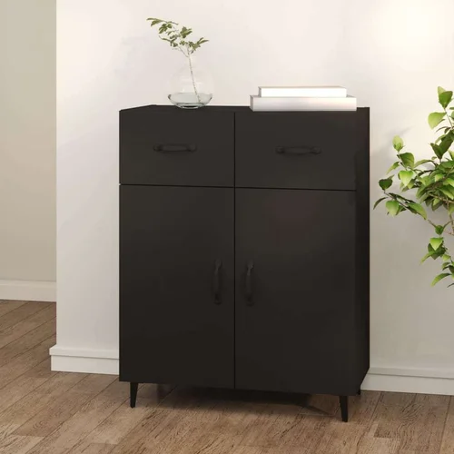  Komoda crna 69 5 x 34 x 90 cm od konstruiranog drva