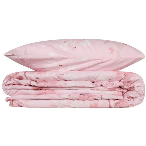 Mijolnir Elena - Pink PinkSalmonWhite Ranforce Single Quilt Cover Set (FR) Cene