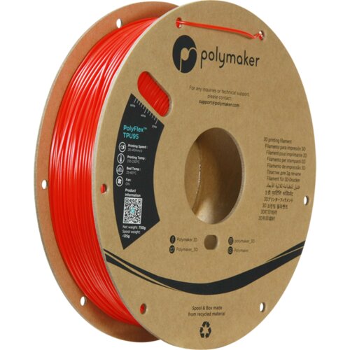 Polymaker PolyFlex TPU95 Red, 1.75 mm (750 g) Slike