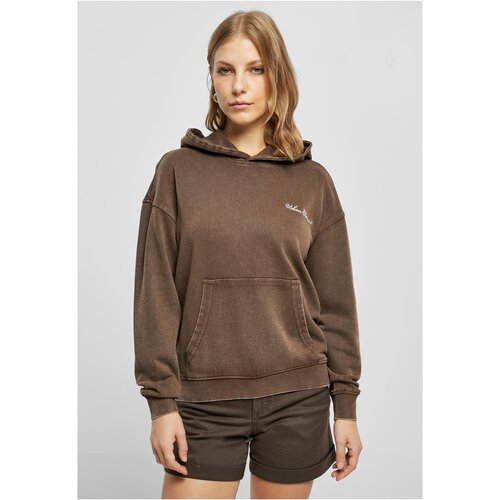 UC Ladies Ladies Small Embroidery Terry Hoody brown Cene