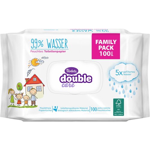 Violeta Vlažni toalet papir DC 99% vode Family Pack 100/1 Cene