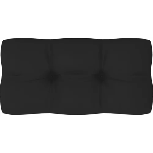 vidaXL Blazina za kavč iz palet črna 80x40x10 cm