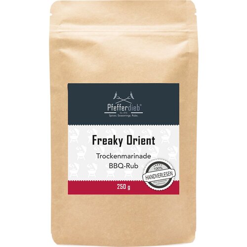  Freaky Orient - Premium začimba za žar, suha marinada, BBQ Rub - 250 g Slike