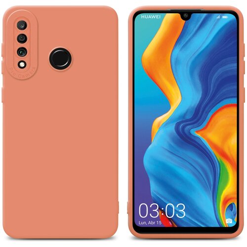 Cadorabo Ohi&scaron;je, združljiv s Huawei v tekočini svetlo oranžni - za&scaron;čitni pokrov iz fleksibilnega silikona TPU, (20592058) Cene