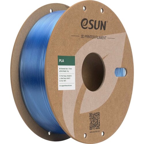 ESUN PLA-Clear Translucent Blue - 1,75 mm / 1000 g Slike