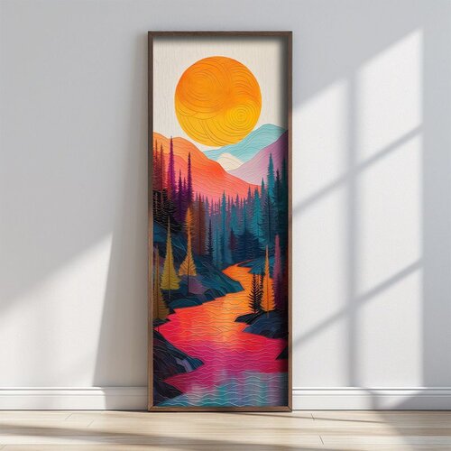 WALLXPERT FAH137-150 Multicolor Decorative Framed MDF Painting Cene