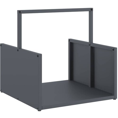 VidaXL Stalak za drva antracit 40x40x40 cm hladno valjani čelik Slike