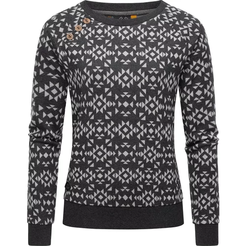 Ragwear Sweater majica 'Darria' siva / antracit siva