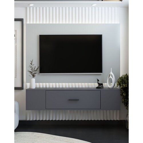Hanah home TV Komoda Kodaks, 150x33,2x29,6 cm, Antracit Slike