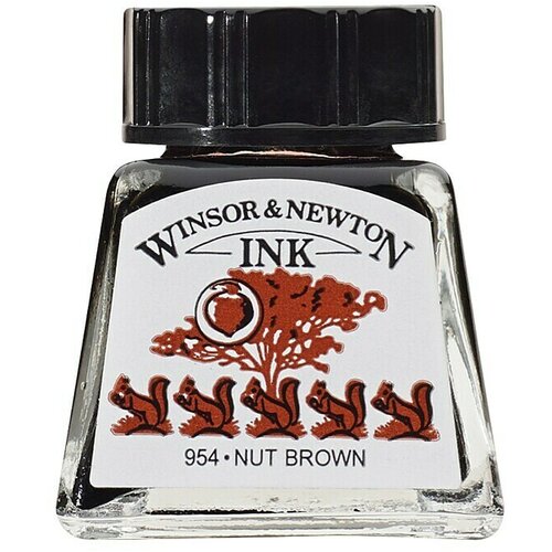 WINSOR & NEWTON Tinta za crtanje (Orašno smeđe boje, 14 ml, Boca) Cijene