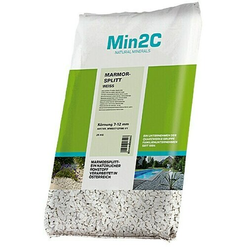 Min2C mramorni granulat (bijele boje, granulacija: 7 mm - 12 mm, 25 kg) Slike