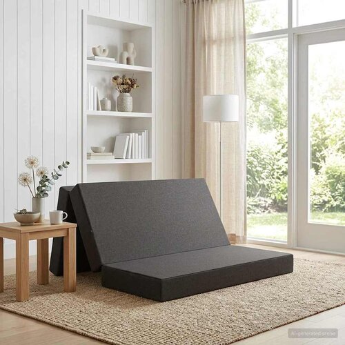 SOFA na razvlačenje 140 x 67 x 45 cm Tamnosiva Cijene