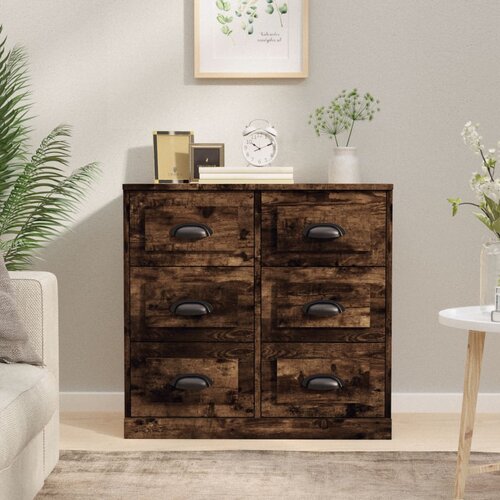  Komoda boja dimljenog hrasta 70x35,5x67,5 cm konstruirano drvo Cene