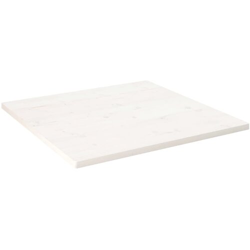 vidaXL Mizna plošča bela 80x80x2,5 cm trdna borovina Cene