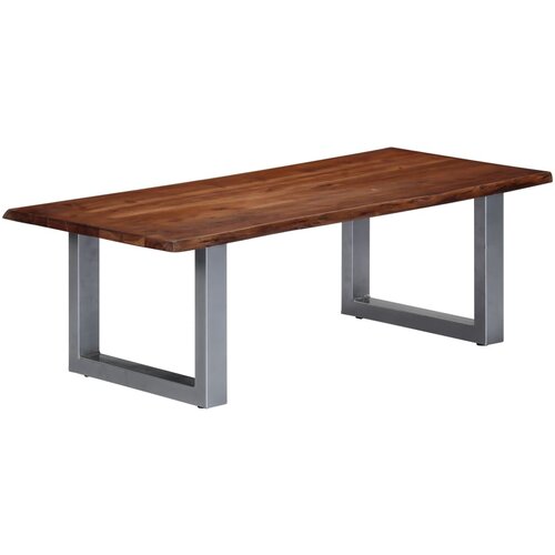Furnova Klubska mizica z živimi robovi 115x60x40 cm trden akacijev les, (21914118) Slike