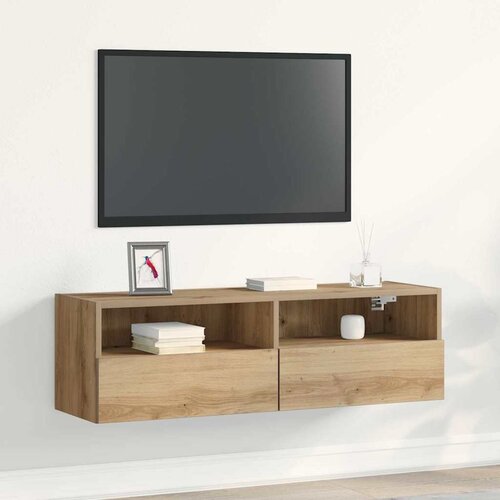 TV zidni ormar hrast artisan 100 x 30 x 30 cm Konstruirano drvo Cene