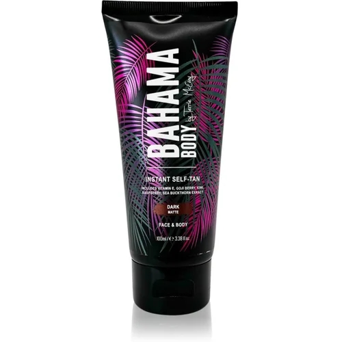 Bahama Body Instant Self-Tan krema za samotamnjenje za lice i tijelo nijansa Dark 100 ml