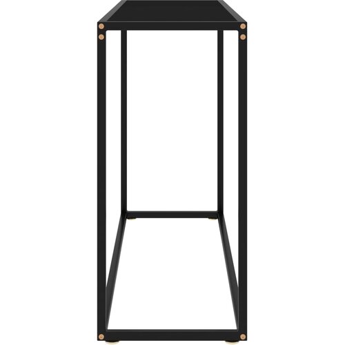  Konzolni stol crni 100 x 35 x 75 cm od kaljenog stakla Slike