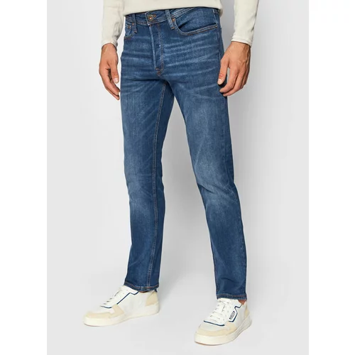 Jack & Jones Jeans hlače Tim Original 12146384 Mornarsko modra Slim Fit