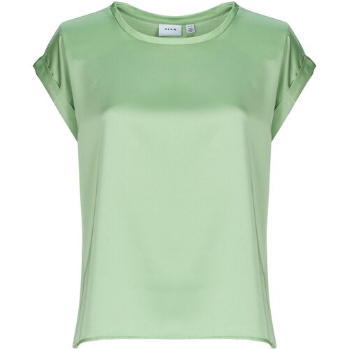 Vila VIELLETTE S/S SATIN Zelena Cijene