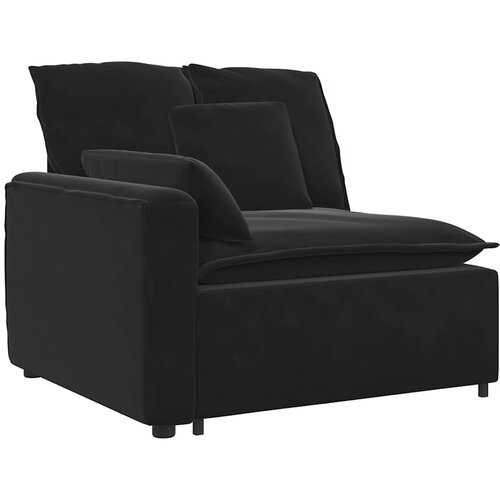  Modularna sofa s jastucima crna Slike