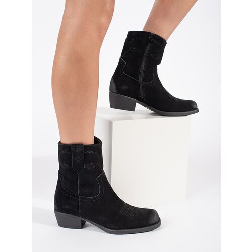 Sergio Leone Leather black cowboy boots Slike