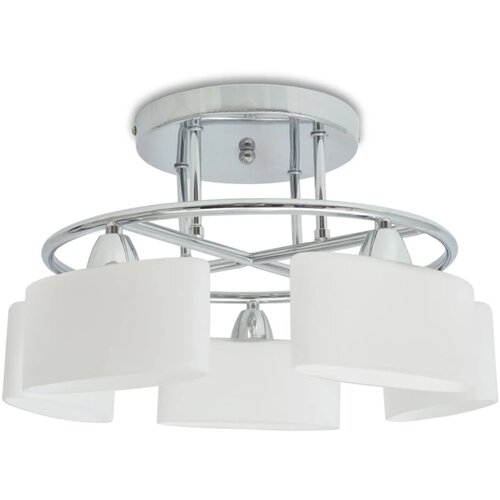 vidaXL Stropna svetilka z elipsastimi senčniki za 5 E14 žarnic 200 W Cene