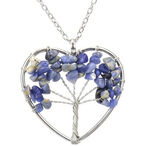 IZMAEL Ogrlica Tree Heart - Plava Cene