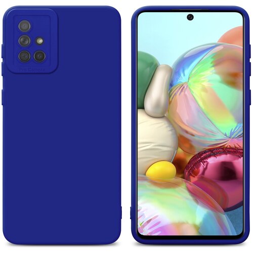  Ohišje, združljiv s Samsungom v tekoči modrem, zaščitnem pokrovu, narejen iz fleksibilnega silikona TPU, (20603519) Cene