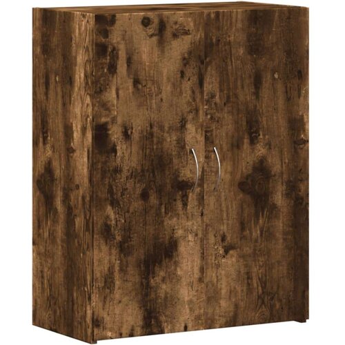 VidaXL Arhivska omara dimljeni hrast 60x32x77,5 cm inženirski les Slike