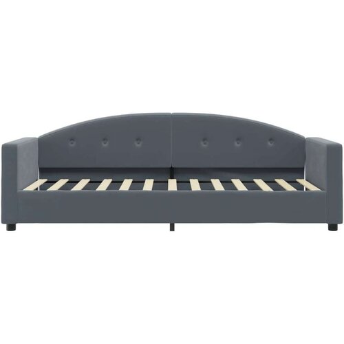 VidaXL dnevni krevet s madracem tamnosivi 80 x 200 cm bar&amp;scaron;unasti Slike