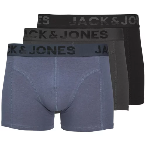 Jack & Jones Bokserice 'Shade' mornarsko plava / antracit siva / tamo siva / crna